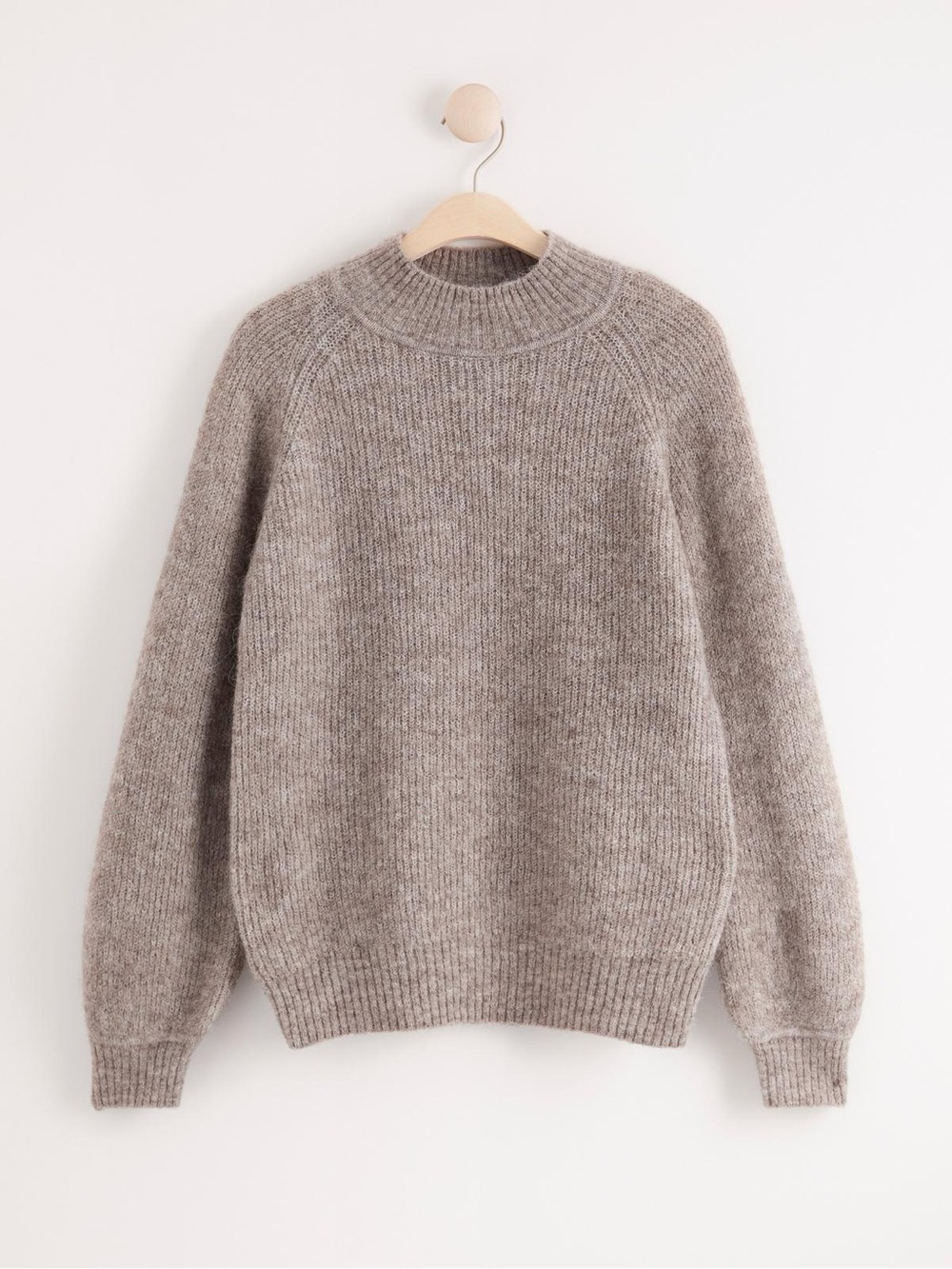 Lindex Knitted Sweater Alpaca Wool Blend Knit Crewneck Oversized Pullover XL